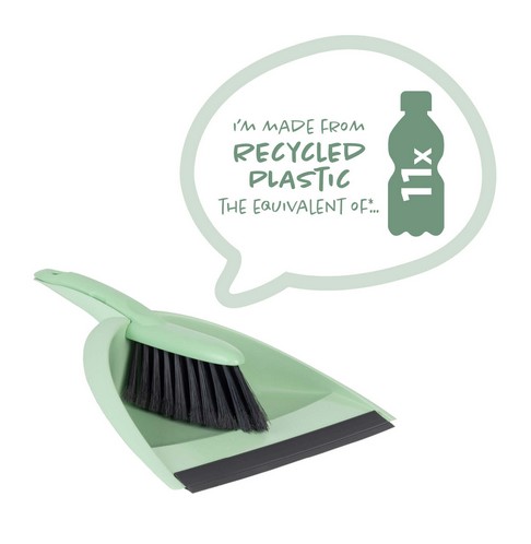 Smetišnica z metlico - zelena